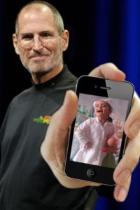 fotomontaje con Steve Jobs