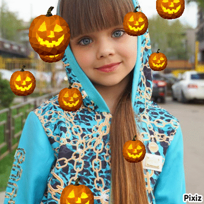 Gif animado de halloween con calabazas flotando - Editar Fotos Online |  Editar Fotos Online - Edición de fotografías